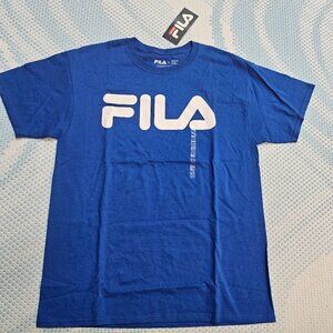 NWT Fila Men's Basic Crewneck Logo Front Short Sleeve Tee in Large